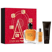 Estuche Emporio Armani Stronger With You Edt 100 ml + 15 ml + Gel 75 ml